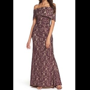Off the Shoulder Vince Camuto Gown
